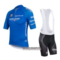 Abbigliamento Giro d'Italia 2016 Manica Corta E Pantaloncino Con Bretelle Blu