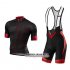 Abbigliamento Specialized 2016 Manica Corta E Pantaloncino Con Bretelle Nero E Rosso