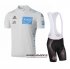 Abbigliamento Tour De France 2016 Manica Corta E Pantaloncino Con Bretelle Blu E Bianco