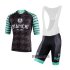 Abbigliamento Bianchi 2020 Manica Corta e Pantaloncino Con Bretelle Nero Verde Bianco