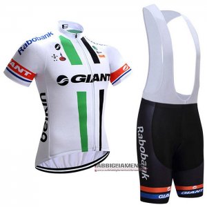 Abbigliamento Giant Alpecin Manica Corta e Pantaloncino Con Bretelle 2021 Bianco