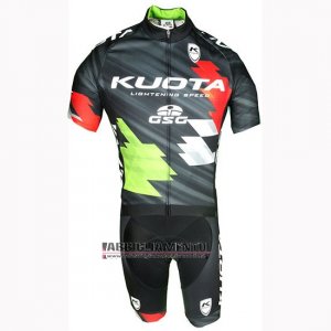 Abbigliamento Kuota 2019 Manica Corta e Pantaloncino Con Bretelle Nero