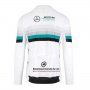 Abbigliamento Mercedes F1 2020 Manica Lunga e Calzamaglia Con Bretelle Bianco