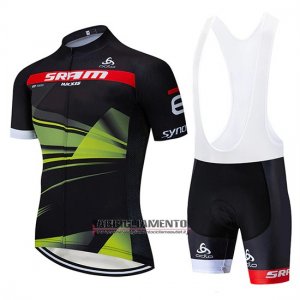 Abbigliamento Sram 2019 Manica Corta e Pantaloncino Con Bretelle Nero Verde