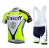 Abbigliamento Tinkoff 2017 Manica Corta e Pantaloncino Con Bretelle aceso verde