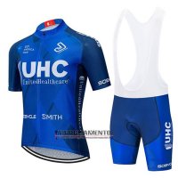 Abbigliamento UHC 2020 Manica Corta e Pantaloncino Con Bretelle Spento Blu