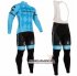 Abbigliamento Cannondale Garmin 2016 Manica Lunga E Calzamaglia Con Bretelle Blu E Nero