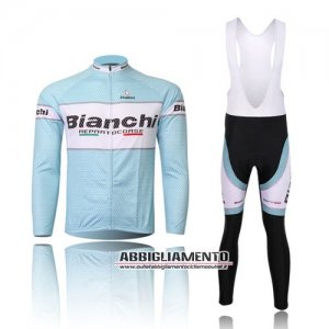 Abbigliamento Bianchi 2011 Manica Lunga E Calza Abbigliamento Con Bretelle Bianco E Celeste
