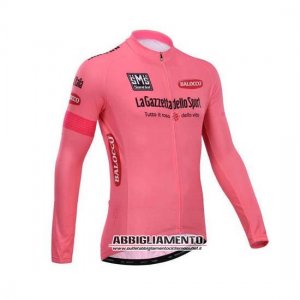 Abbigliamento Giro d\'Italia 2014 Manica Lunga E Calza Abbigliamento Con Bretelle rosa