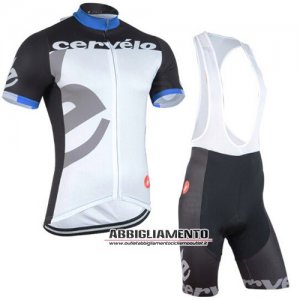 Abbigliamento Castelli 2015 Manica Corta E Pantaloncino Con Bretelle E Nero E Bianco