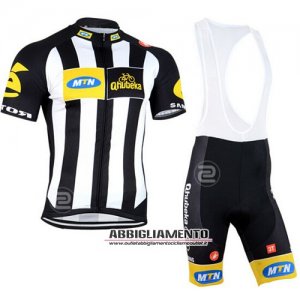 Abbigliamento MTN 2015 Manica Corta E Pantaloncino Con Bretelle Nero E Bianco