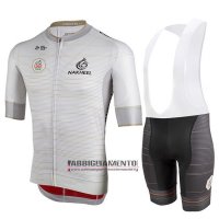 Abbigliamento Castelli Uae Tour 2019 Manica Corta e Pantaloncino Con Bretelle Bianco
