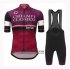 Abbigliamento Giro d'Italia 2019 Manica Corta e Pantaloncino Con Bretelle Viola