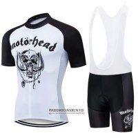 Abbigliamento Lemmy 2020 Manica Corta e Pantaloncino Con Bretelle Nero Bianco