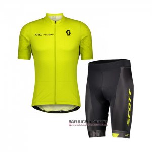 Abbigliamento Scott Manica Corta e Pantaloncino Con Bretelle 2021 Giallo(1)