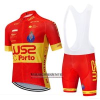 Abbigliamento W52-fc Porto 2020 Manica Corta e Pantaloncino Con Bretelle Rosso Giallo