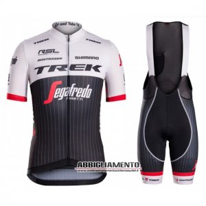 Abbigliamento Trek 2016 Manica Corta E Pantaloncino Con Bretelle Nero E Bianco