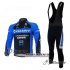 Abbigliamento Giant 2011 Manica Lunga E Calza Abbigliamento Con Bretelle Nero E Blu