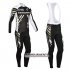 Abbigliamento Cannondale Garmin 2013 Manica Lunga E Calza Abbigliamento Con Bretelle Nero E Bianco