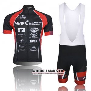 Abbigliamento Cube 2012 Manica Corta E Pantaloncino Con Bretelle Bianco E Nero