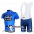 Abbigliamento SaxoBank 2012 Manica Corta E Pantaloncino Con Bretelle Celeste