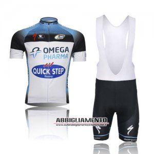 Abbigliamento Etixx Quickstep 2014 Manica Corta E Pantaloncino Con Bretelle Nero E Bianco