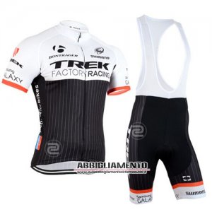 Abbigliamento Trek Factory 2015 Manica Corta E Pantaloncino Con Bretelle Nero E Bianco