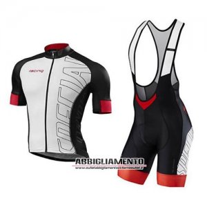 Abbigliamento Specialized 2016 Manica Corta E Pantaloncino Con Bretelle Bianco E Rosso