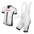 Abbigliamento ciclismo Bobteam 2016 Manica Corta E Pantaloncino Con Bretelle bianco