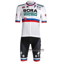 Abbigliamento Bora 2021 Manica Corta e Pantaloncino Con Bretelle Bianco Belgio