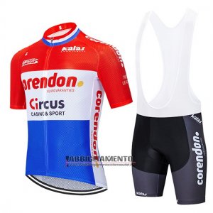 Abbigliamento Corendon Circo 2019 Manica Corta e Pantaloncino Con Bretelle Rosso Bianco Blu