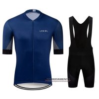 Abbigliamento Le Col 2020 Manica Corta e Pantaloncino Con Bretelle Spento Blu