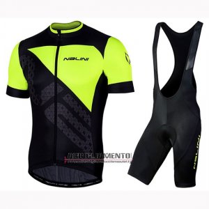 Abbigliamento Nalini Volata 2.0 2019 Manica Corta e Pantaloncino Con Bretelle Nero Giallo