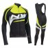 Abbigliamento Northwave 2019 Manica Lunga e Calzamaglia Con Bretelle Verde Bianco Nero