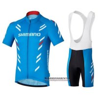 Abbigliamento Shimano 2021 Manica Corta e Pantaloncino Con Bretelle Rosso