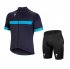 Abbigliamento Specialized 2018 Manica Corta e Pantaloncino Con Bretelle Blu