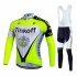 Abbigliamento Tinkoff 2017 Manica Lunga e Pantaloncino Con Bretelle aceso verde