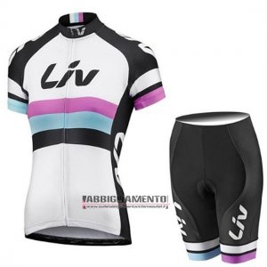 Donne Abbigliamento Liv 2019 Manica Corta e Pantaloncino Con Bretelle Bianco Nero