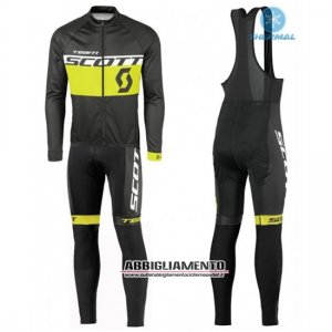 Abbigliamento Scott 2016 Manica Lunga E Calzamaglia Con Bretelle Nero E Giallo