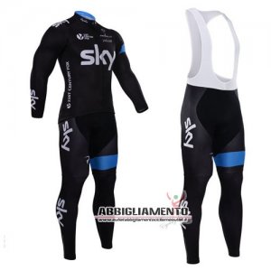 Abbigliamento Sky 2015 Manica Lunga E Calza Abbigliamento Con Bretelle Nero