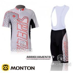 Abbigliamento Specialized 2012 Manica Corta E Pantaloncino Con Bretelle Bianco E Rosso