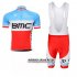 Abbigliamento Bmc 2014 Manica Corta E Pantaloncino Con Bretelle Celeste E Arancione