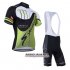 Abbigliamento Specialized 2014 Manica Corta E Pantaloncino Con Bretelle Verde E Nero