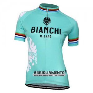 Abbigliamento Bianchi 2016 Manica Corta E Pantaloncino Con Bretelle Verde