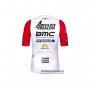 Abbigliamento BMC Absolute Absalon 2020 Manica Corta e Pantaloncino Con Bretelle Bianco Rosso