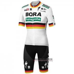 Abbigliamento Bora Campione Germania 2020 Manica Corta e Pantaloncino Con Bretelle