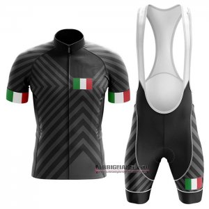 Abbigliamento Italia 2020 Manica Corta e Pantaloncino Con Bretelle Nero