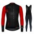 Abbigliamento NDLSS 2020 Manica Lunga e Calzamaglia Con Bretelle Nero Rosso