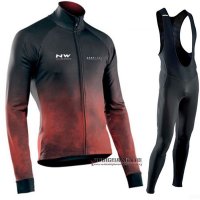 Abbigliamento Northwave Manica Lunga e Calzamaglia Con Bretelle 2021 Nero Rosso