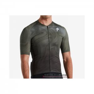 Abbigliamento Specialized Manica Corta e Pantaloncino Con Bretelle 2021 Scuro Verde